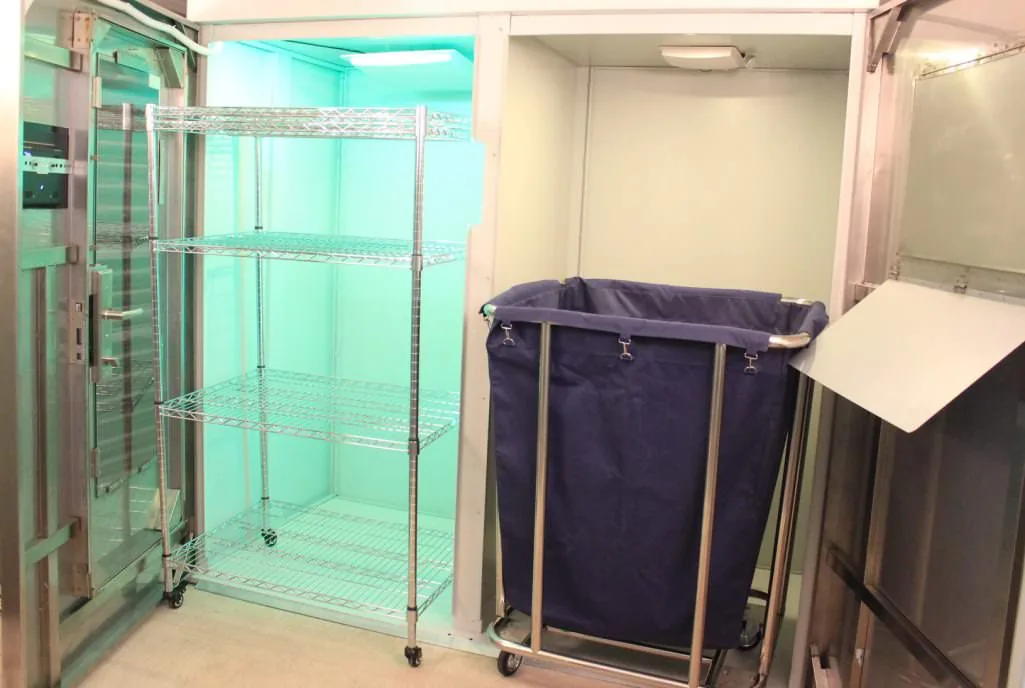 Controlled towel and linen storage system