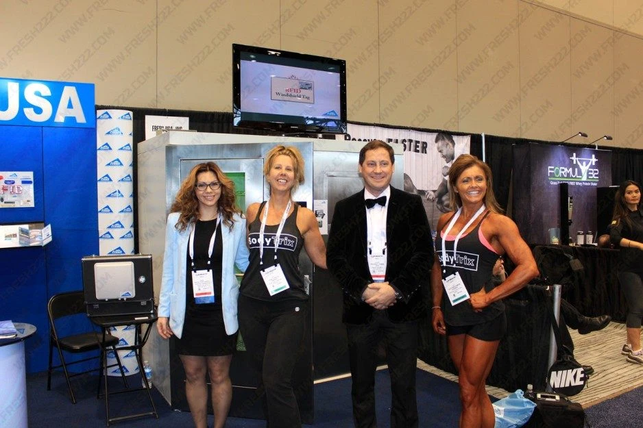 Fresh USA trade-show team and booth