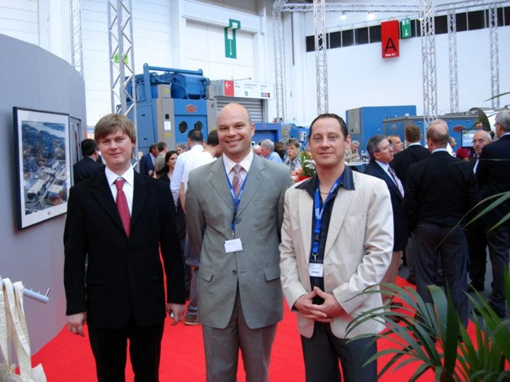 Fresh USA representatives at a laundry industry exhibition